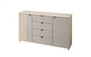 Bali - Kommode Pisa, Riva Eiche-Nachbildung/basalt