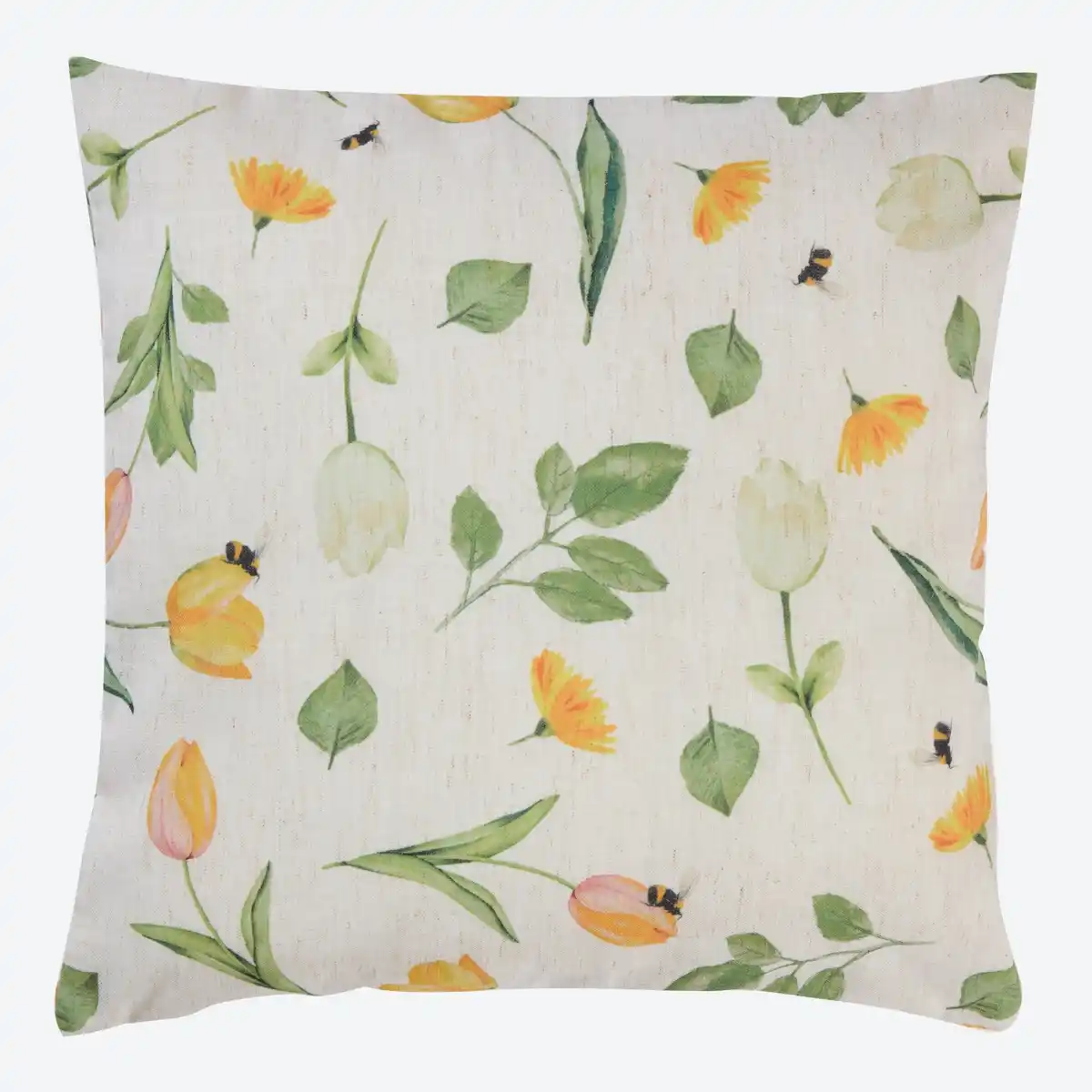 Bild 1 von Kissenhülle mit Blumen-Motiv, ca. 40x40 cm