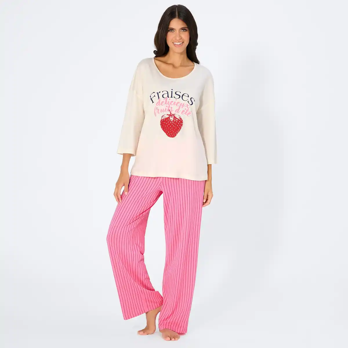 Bild 1 von Damen-Schlafanzug mit Frontaufdruck