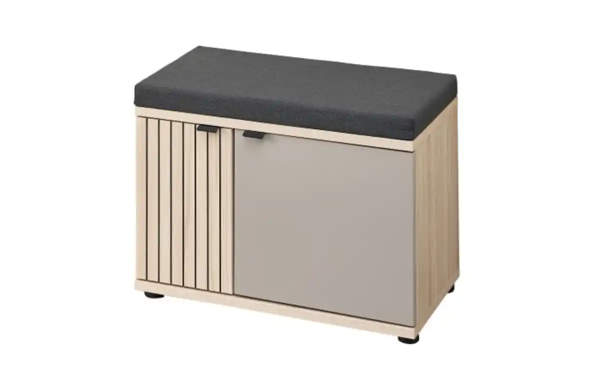 Bild 4 von Bali - Garderobenkombination II Pisa, Riva Eiche-Nachbildung/basalt, inkl. Sitzkissen