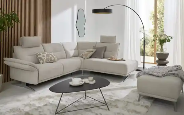 Bild 4 von LED-Bogenleuchte Loop, schwarz/gold, inkl. Ausziehfunktion