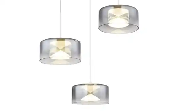 Bild 3 von LED-Pendelleuchte Belinda, weiß/rauchfarbig