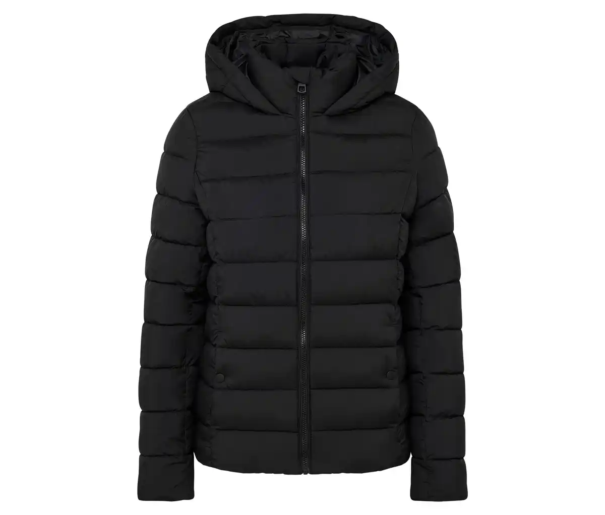 Bild 1 von Steppjacke mit Kapuze, schwarz