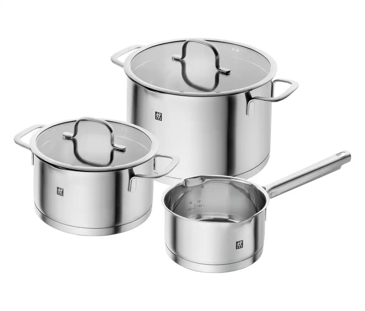 Bild 1 von 3-teiliges ZWILLING Edelstahl-Topf-Set »TrueFlow«