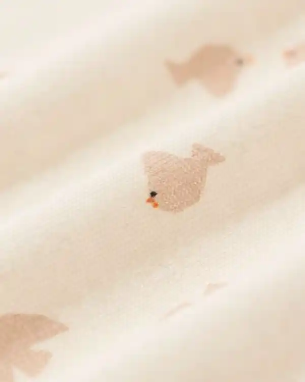 Bild 2 von Spannbetttuch für Babybett 60 × 120 cm Vögel