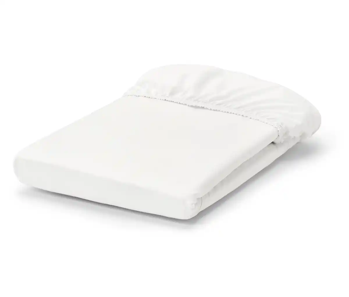 Bild 1 von Perkal-Spannbettlaken, weiß, Normalgröße