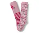 Bild 1 von 2 Paar Kinder-Gummistiefel-Socken, geblümt