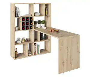 Roba Set, Raumteiler mit Schreibtisch, Artisan-Eichenoptik