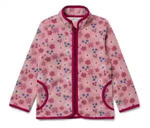 Kinder-Fleecejacke, geblümt