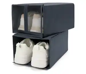 2 faltbare Schuhboxen