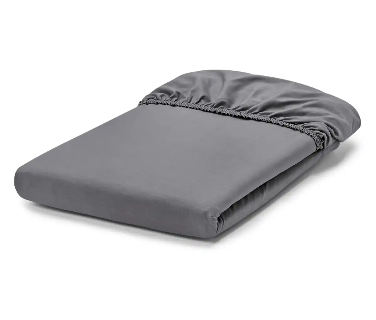 Bild 1 von Perkal-Spannbettlaken, grau, Normalgröße