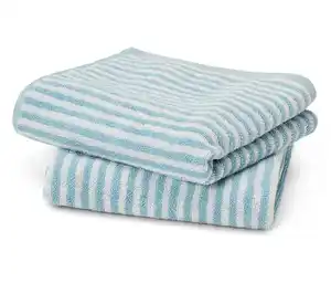 2 hochwertige Handtücher, blau