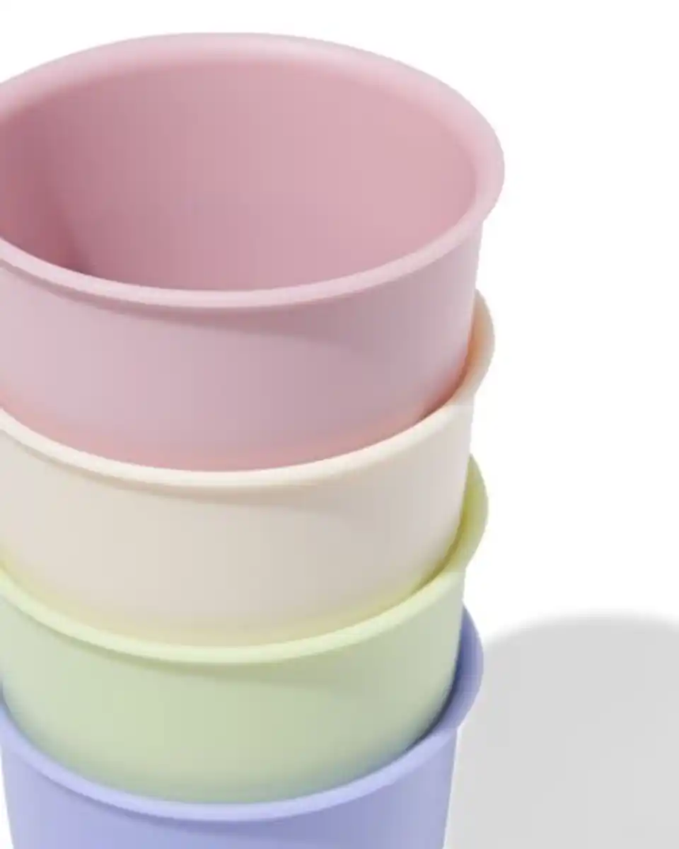 Bild 2 von Trinkbecher 280 ml Kunststoff pastellfarben – 4 Stück