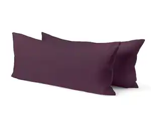 2 Jersey-Kopfkissenbezüge, lila