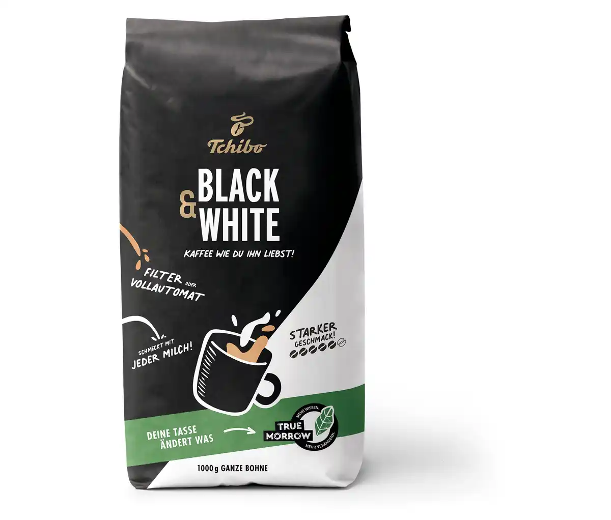 Bild 1 von BLACK & WHITE - 1 kg Ganze Bohne