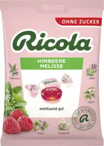 Ricola Himbeere Melisse Kräuterbonbon, 75 g