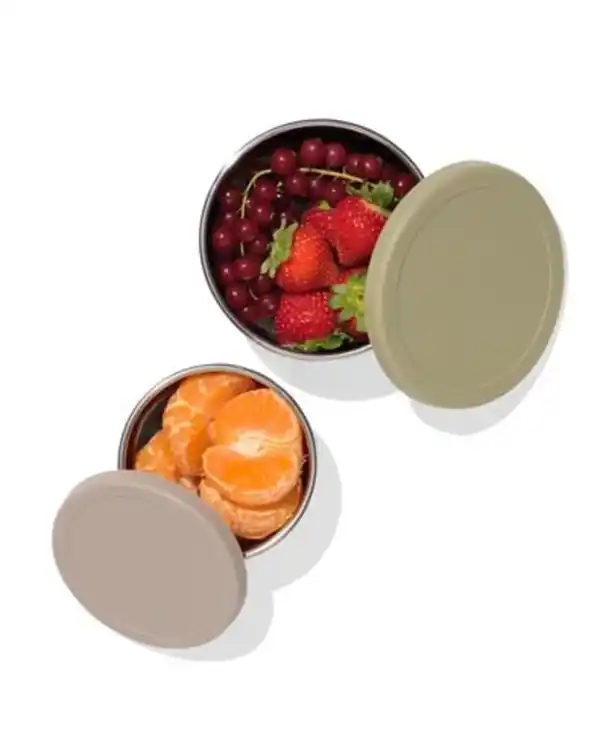 Bild 2 von Snackboxen aus Edelstahl grün – 2 Stück