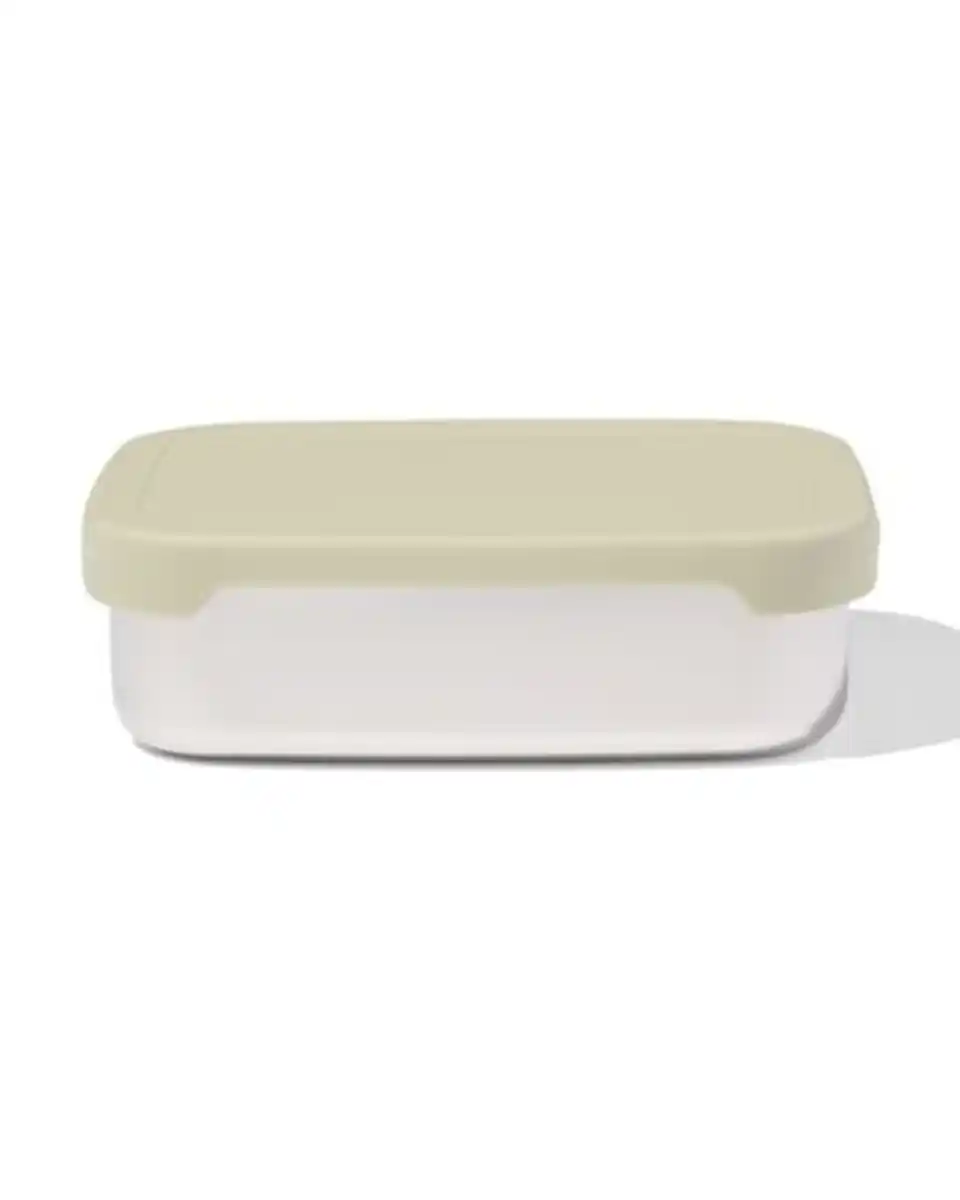 Bild 1 von Brotdose, 14,3 × 18,9 × 5,8 cm, Edelstahl, grün