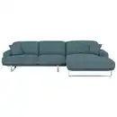 Bild 1 von Dieter Knoll Ecksofa, Blau, Textil, 3-Sitzer, Ottomane rechts, L-Form, 304x184 cm, Typenauswahl, Fußauswahl, Lederauswahl, Stoffauswahl, Sitzqualitäten, seitenverkehrt erhältlich, individuell plan