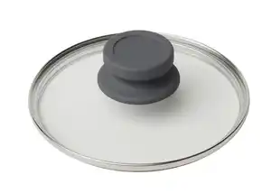 Deckel Basic Ø ca. 16cm, Grau, Klar, Silberfarben