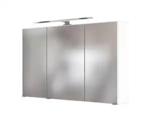 Spiegelschrank Florida in Weiß mit LED, Weiß