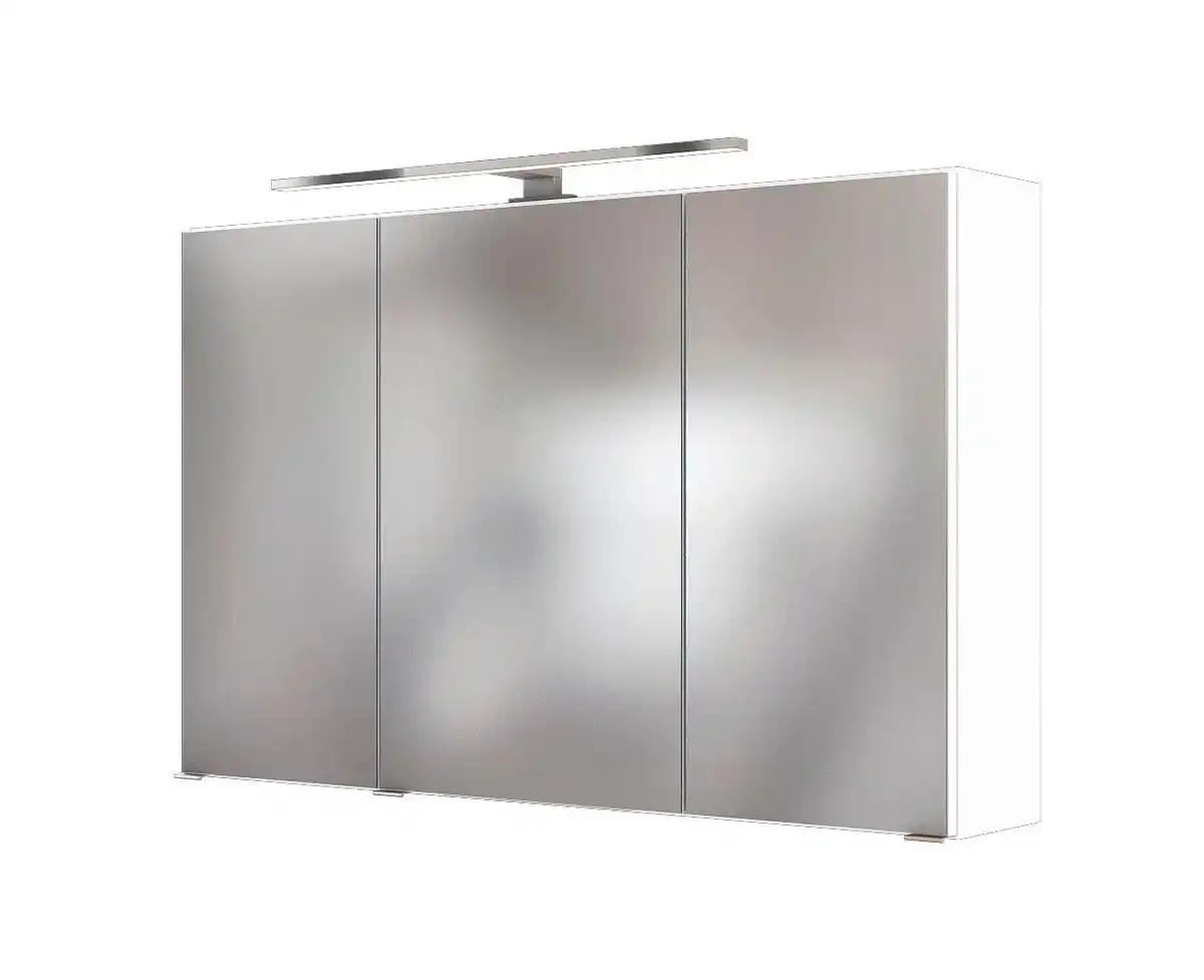 Bild 1 von Spiegelschrank Florida in Weiß mit LED, Weiß