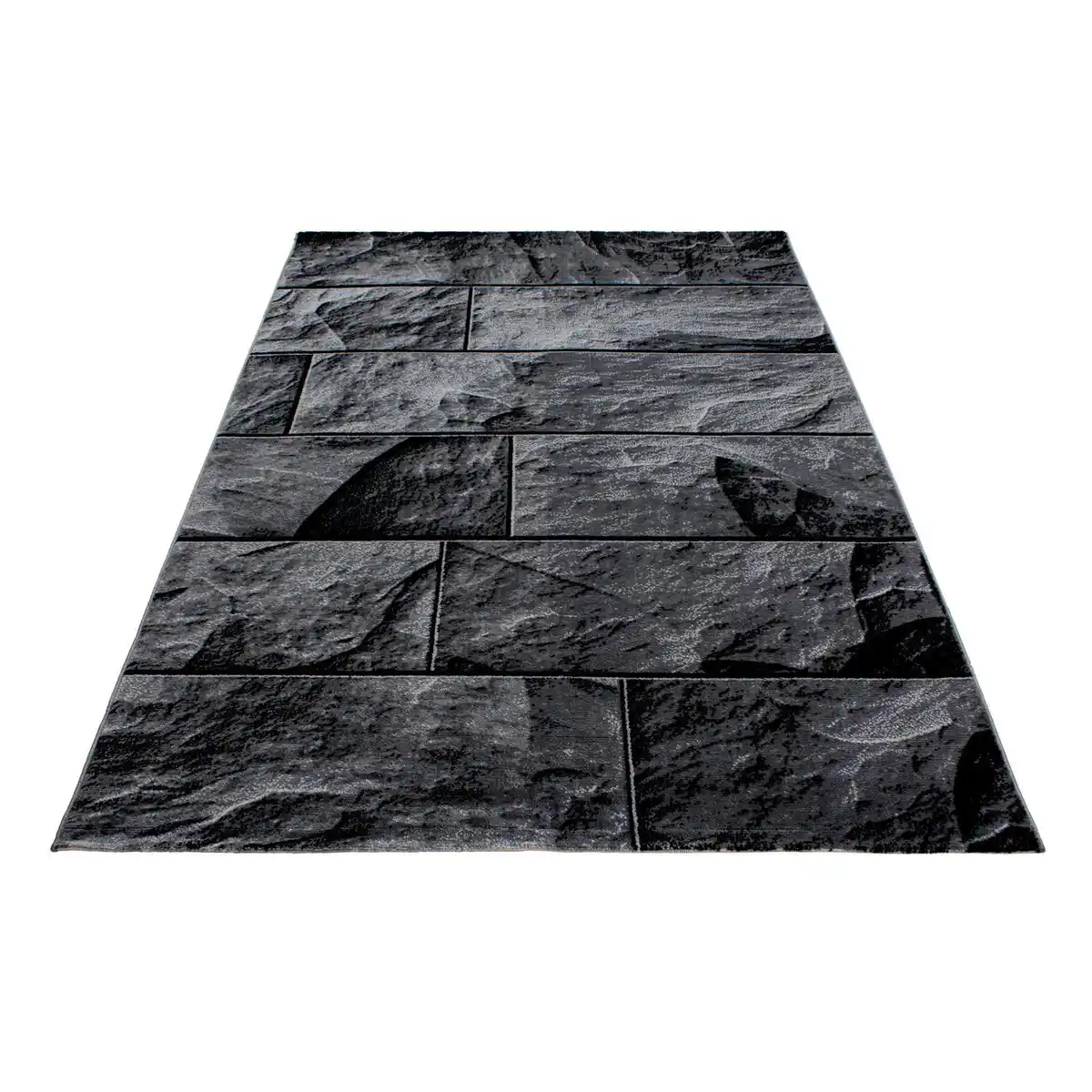 Bild 1 von Webteppich Parma Schwarz ca. 80x300cm, Schwarz