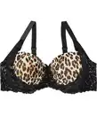 Bild 1 von BH mit Spitze, Leopardendruck
