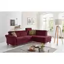 Bild 1 von Sit & More Ecksofa, Bordeaux, Textil, Buche, 5,5-Sitzer, Ottomane rechts, L-Form, 245x194 cm, Goldenes M, Oeko-Tex® Standard 100, Made in Europe, DGM-Klimapakt, Schlafen auf Sitzhöhe, Rücken echt,