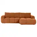 Bild 1 von Carryhome Ecksofa, Rost, Textil, 2-3-Sitzer, Füllung: Polyetherschaumkern, Ottomane rechts, L-Form, 274x174 cm, Liegefunktion, seitenverkehrt erhältlich, Schlafen auf Sitzhöhe, Rücken echt, Wohnz