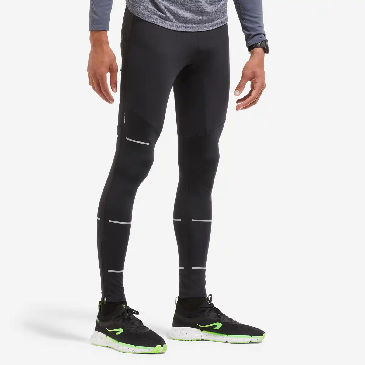 Bild 1 von KIPRUN Lauftights lang Herren atmungsaktiv - Run 500 Dry schwarz