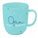 Bild 1 von Kaffeebecher Opa aus Keramik ca. 400ml, Blau, Weiß