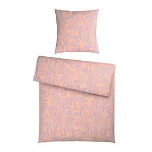 Bettwäsche Young Heart Hellrosa/Flieder ca. 135x200cm, Hellrosa, Flieder