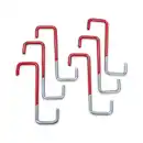 Bild 1 von Kraft Werkzeuge Gummierter Haken extra lang 6-tlg.