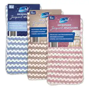 Saubermax Microfaser Jacquard-Spültücher