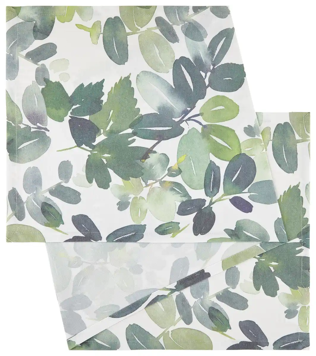 Bild 1 von Tischläufer Steffi in Grün ca. 45x150cm, Weiß, Dunkelgrün, Hellgrün