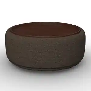 Couchtisch Kira Chenille Braun / Walnuss, Braun