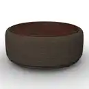 Bild 1 von Couchtisch Kira Chenille Braun / Walnuss, Braun