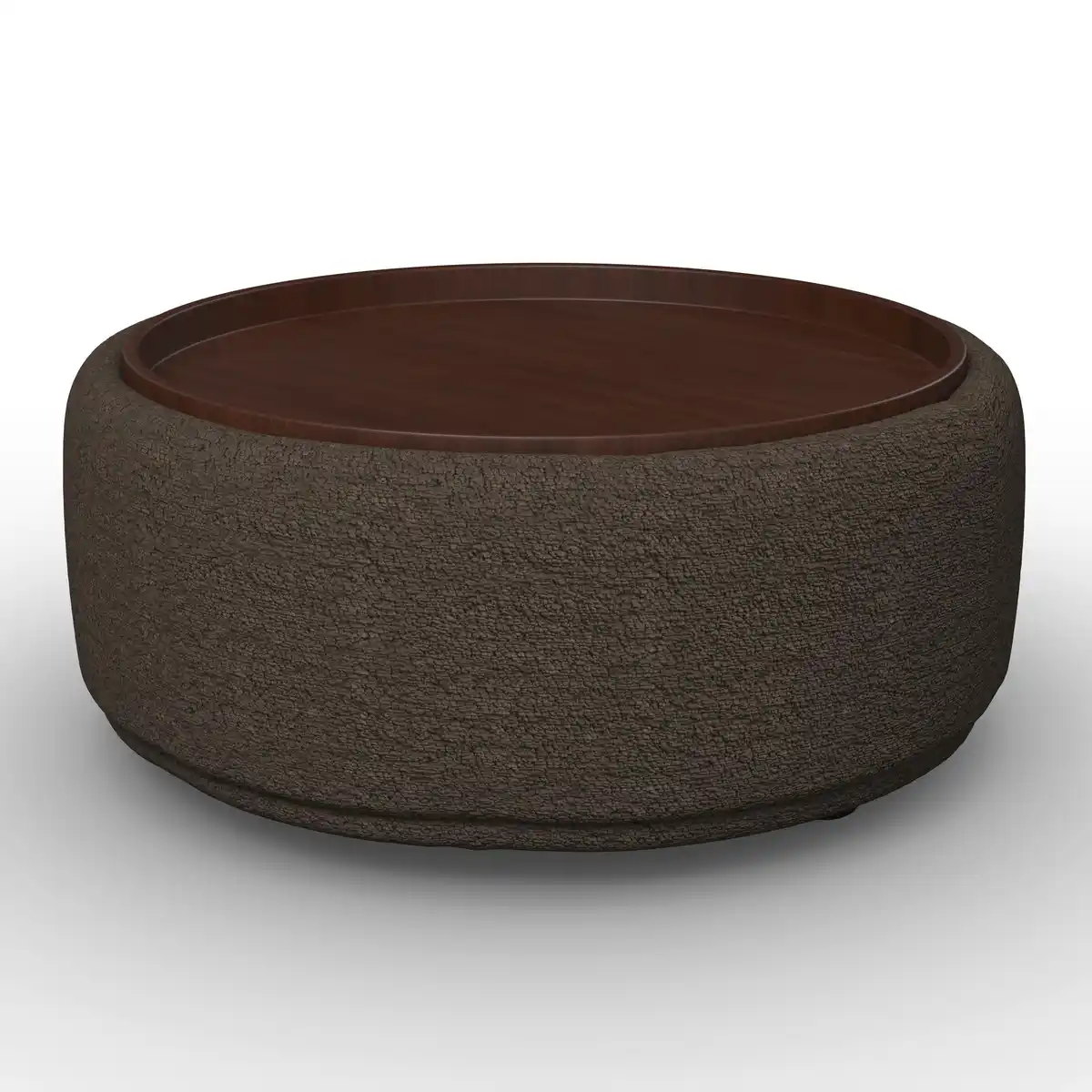 Bild 1 von Couchtisch Kira Chenille Braun / Walnuss, Braun