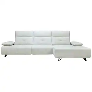 Livetastic Ecksofa, Creme, Textil, 3-Sitzer, Füllung: Polyetherschaumkern, L-Form, Ottomane rechts, 314x162 cm, ISO 9001, Fsc, Reach, Bsci, Oeko-Tex® Standard 100, Carb2, CE, motorische Relaxfunkti