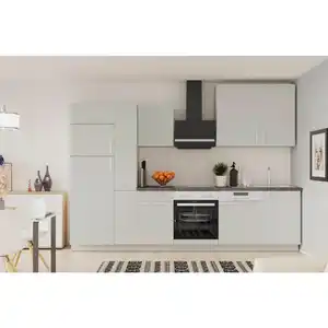 Xora Küchenleerblock XO 8, Hellgrau, Metall, 1 Schubladen, 310 cm, Made in Germany, in den Filialen seitenverkehrt erhältlich, Küchen, Küchenzeilen & Küchenblöcke, Küchenzeilen ohne Geräte