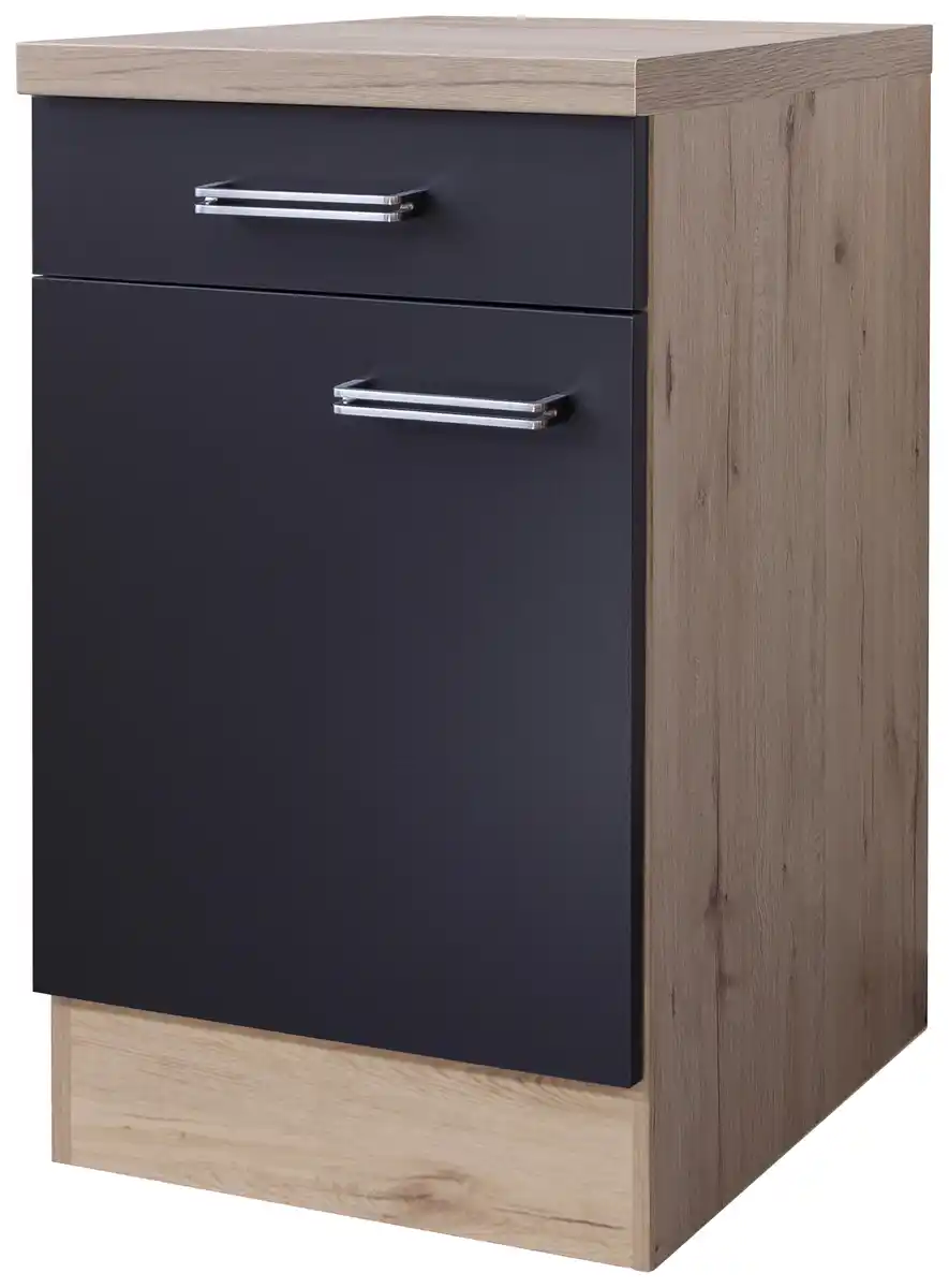 Bild 1 von Küchenunterschrank Anthrazit/Eiche, Anthrazit, Eichefarben