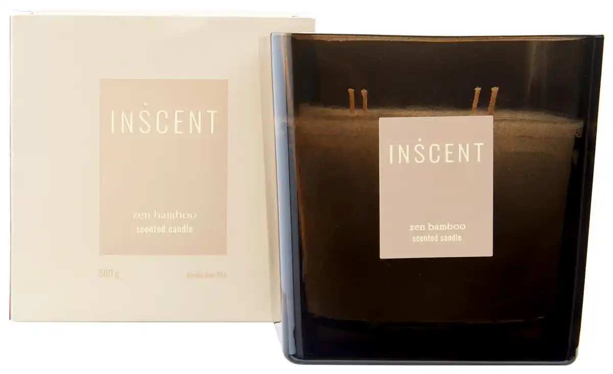 Bild 1 von Kerze im Glas Zen Bamboo in Creme/Weiß, Creme, Weiß