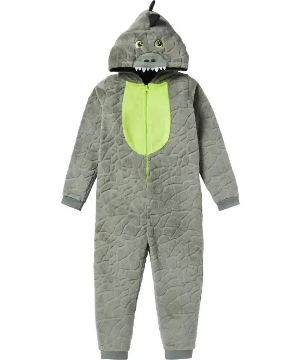 Bild 1 von Fleece-Anzug mit Kapuze, grau