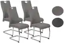 Bild 1 von Schwingstuhl Alina 4er-Set Grau Webstoff, Grau