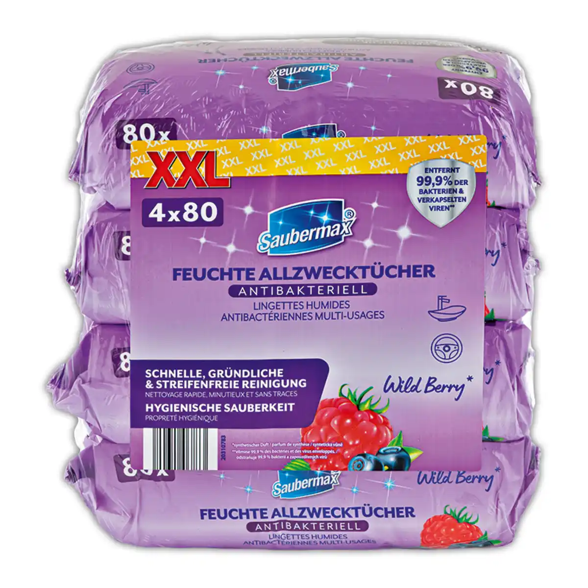 Bild 1 von Saubermax Feuchte Allzwecktücher XXL