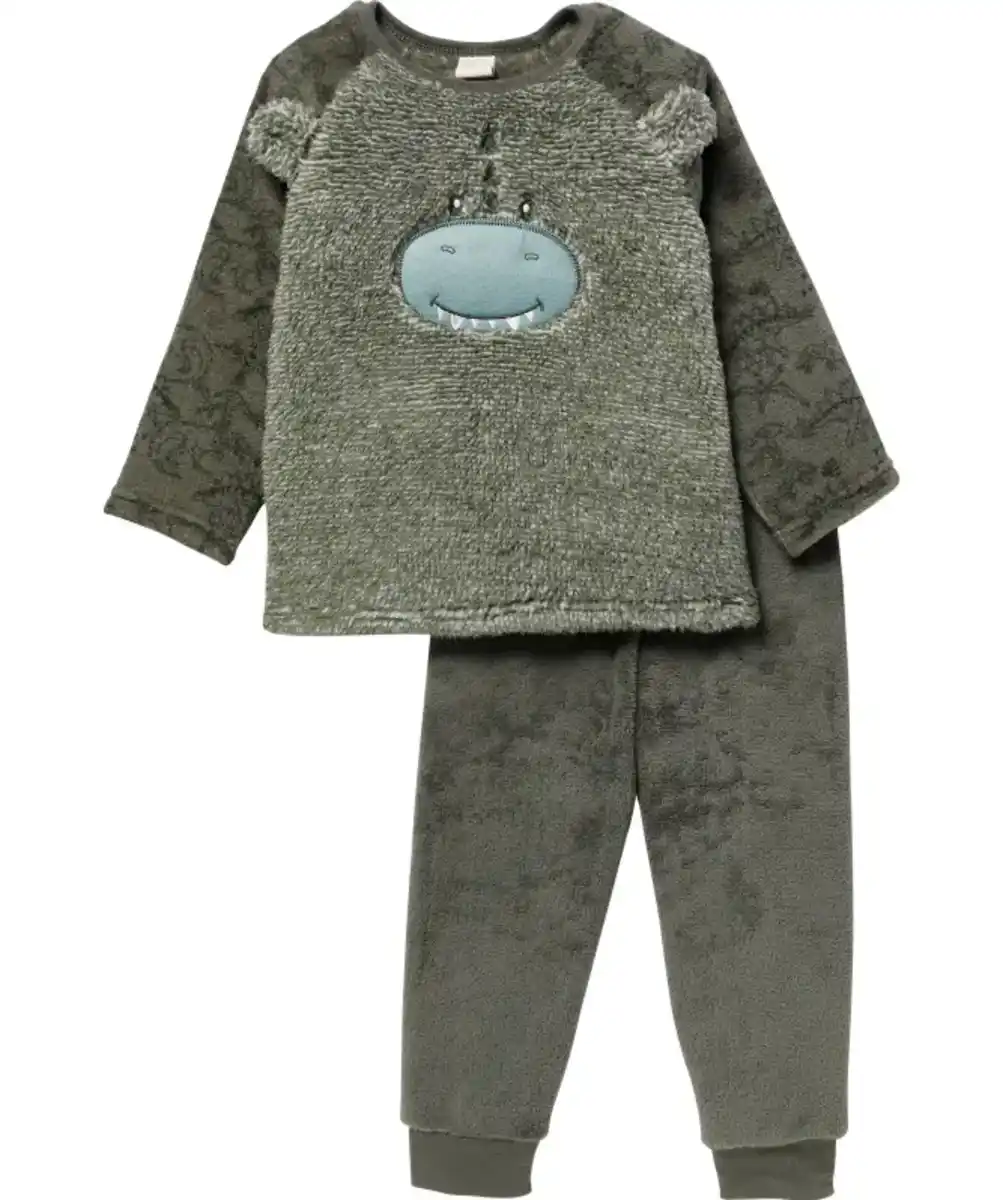 Bild 1 von Fleece-Pyjama, grau