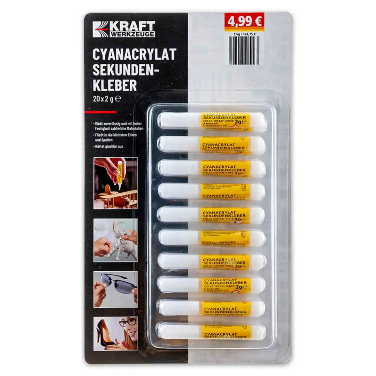 Bild 1 von Kraft Werkzeuge Cyanacrylat-Sekundenkleber