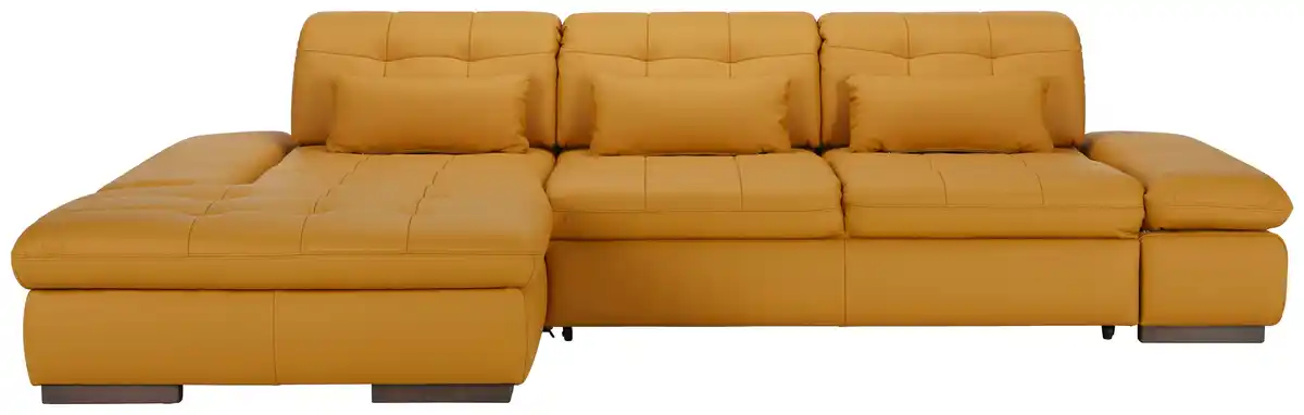 Bild 1 von Wohnlandschaft Sanfino Leder Currygelb, Currygelb