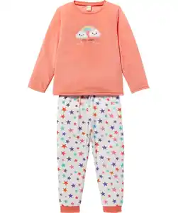 Flauschiger Pyjama, koralle